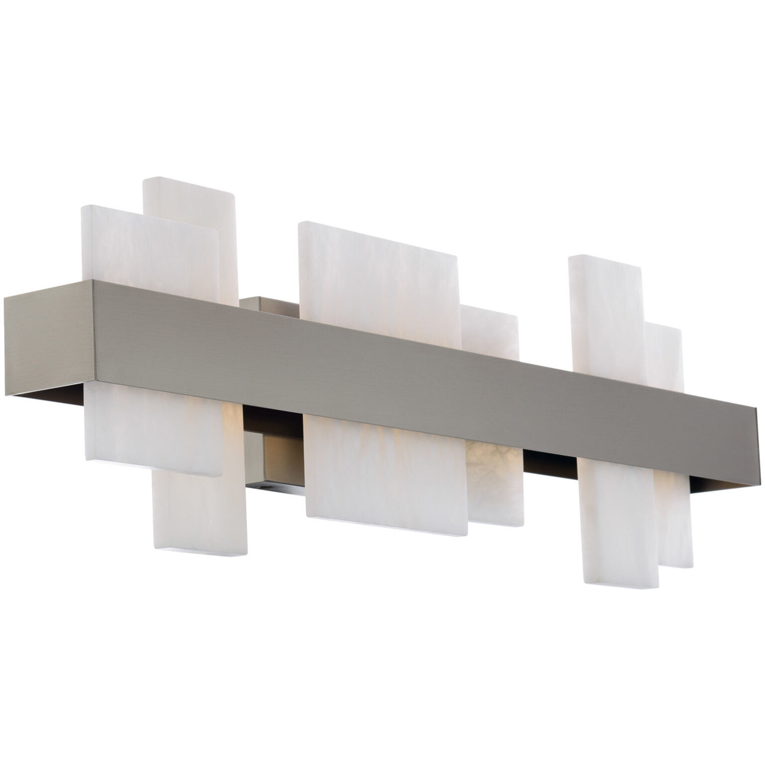 Acropolis 1 Light 27.38 inch Brushed Nickel Bath Vanity & Wall Light in 27in.
