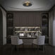 Brody LED 19.38 inch Black with Aged Brass Semi-Flush Mount Ceiling Light