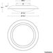Saturno LED 19.75 inch Basalt Stone and Black Flush Mount Ceiling Light