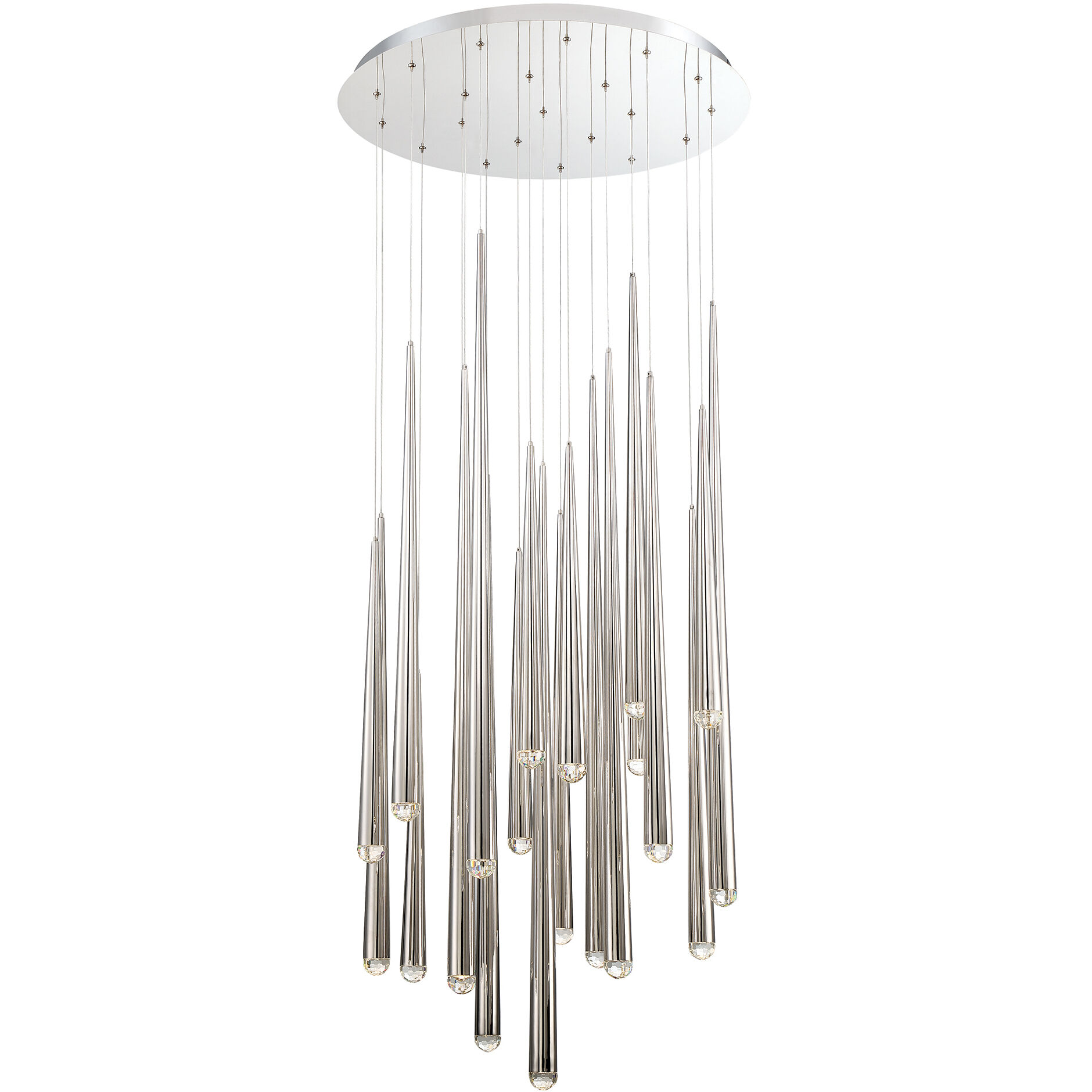 Modern Forms PD 41721R PN Cascade LED 26 inch Polished Nickel