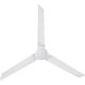 Roboto 62 inch Matte White Downrod Ceiling Fan, Smart Ceiling Fan