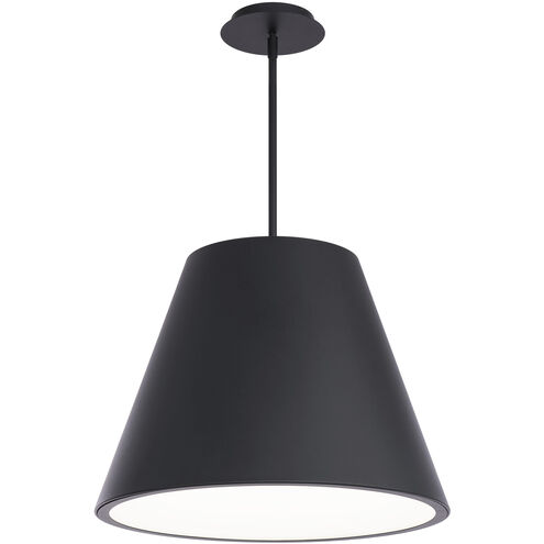 Myla 1 Light 20 inch Black Outdoor Pendant in 3500K