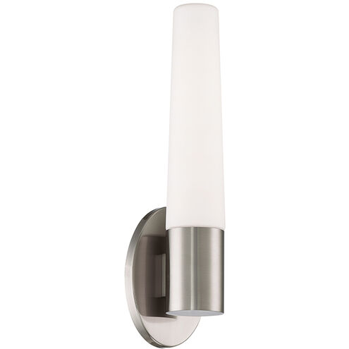 Tusk LED 4 inch Brushed Nickel ADA Wall Sconce Wall Light in 17in.