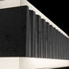 Magnate LED 19 inch Basalt Stone and Black Bath Vanity & Wall Light