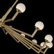 Glammis LED 33 inch Vintage Brass Chandelier Ceiling Light