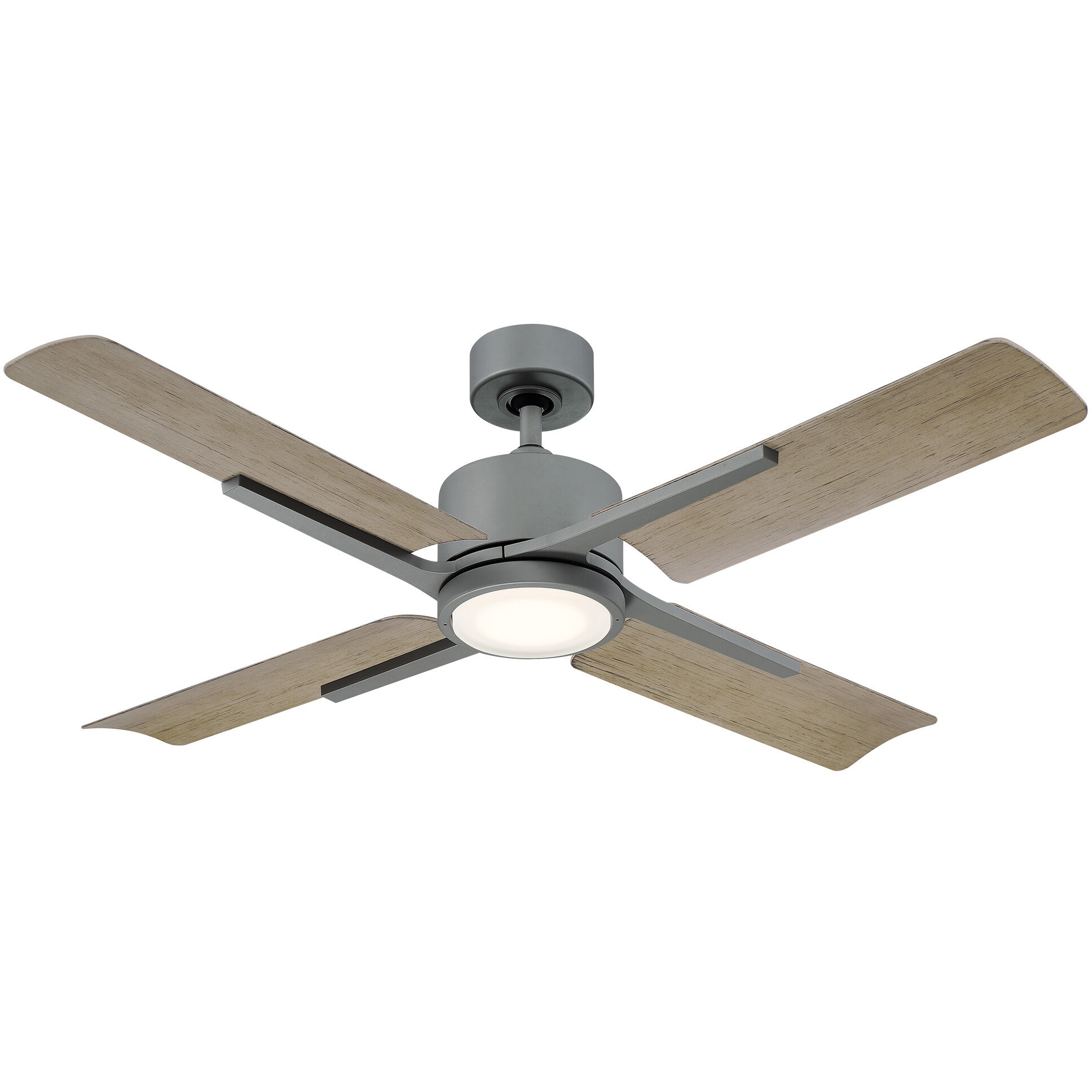 Cervantes 56 inch Graphite Weathered Gray with Weathered Gray Blades Downrod Ceiling Fan in 2700K
