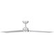 Roboto 62 inch Brushed Aluminum Downrod Ceiling Fan, Smart Ceiling Fan