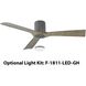 Aviator 54 inch Graphite and Weathered Gray with Weathered Gray Blades Flush Mount Ceiling Fan in Graphite Weathered Gray, Flush Mounted, Smart Ceiling Fan