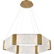 Forever LED 29.44 inch Aged Brass Chandelier Ceiling Light