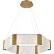 Forever LED 29 inch Aged Brass Chandelier Ceiling Light