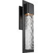 Mist LED 25 inch Black Outdoor Wall Light in 25in.