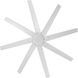 Roboto XL 70 inch Matte White Downrod Ceiling Fan