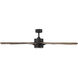 Wyndmill 65 inch Matte Black and Barn Wood with Barn Wood Blades Downrod Ceiling Fan in 2700K, Matte Black Barn Wood