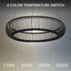 Lute LED 28 inch Black Indoor Hanging Lighting Ceiling Light in 4000K