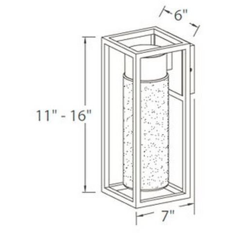 Structure LED 11 inch Black Outdoor Wall Light in 11in.