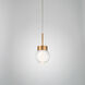 Double Bubble LED 5 inch Aged Brass Pendant Ceiling Light