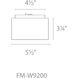 Bloc LED 5.5 inch White Flush Mount Ceiling Light in 4000K