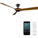 Torque 58 inch Matte Black and Distressed Koa with Distressed Koa Blades Downrod Ceiling Fan in Matte Black Distressed Koa