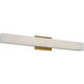 Lanza 1 Light 27 inch Aged Brass Bath Vanity Light Wall Light
