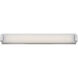 Polar LED 40 inch Brushed Nickel Bath Vanity & Wall Light in 40in.