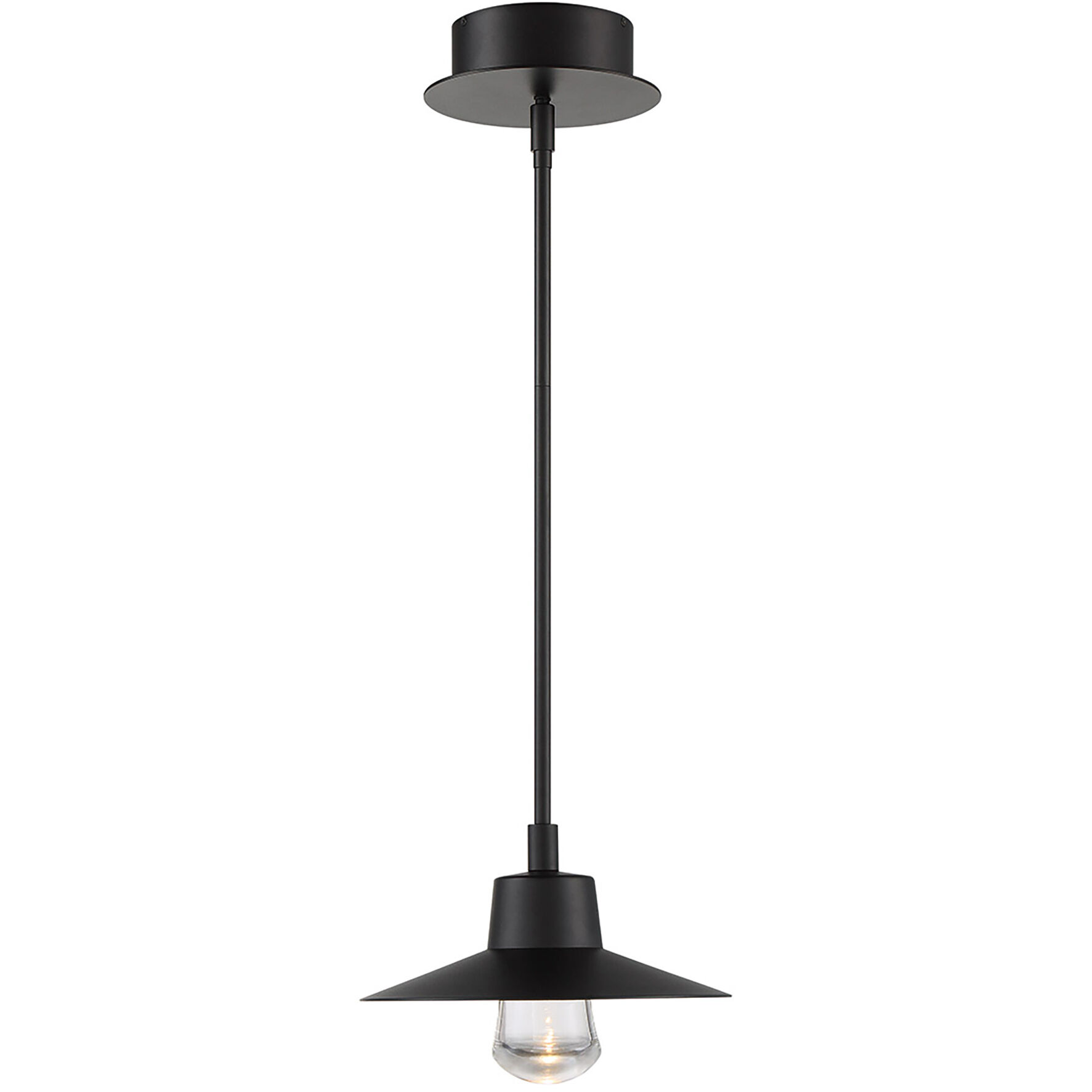 Suspense LED 10 inch Black Outdoor Pendant