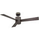 Axis 52 inch Bronze Downrod Ceiling Fan in 3000K, Smart Ceiling Fan