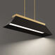 Bentley LED 12 inch Black and Aged Brass Mini-Pendant Ceiling Light