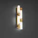 Voxxel LED 3.25 inch Aged Brass ADA Wall Sconce Wall Light