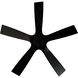 Aviator 54 inch Matte Black Flush Mount Ceiling Fan