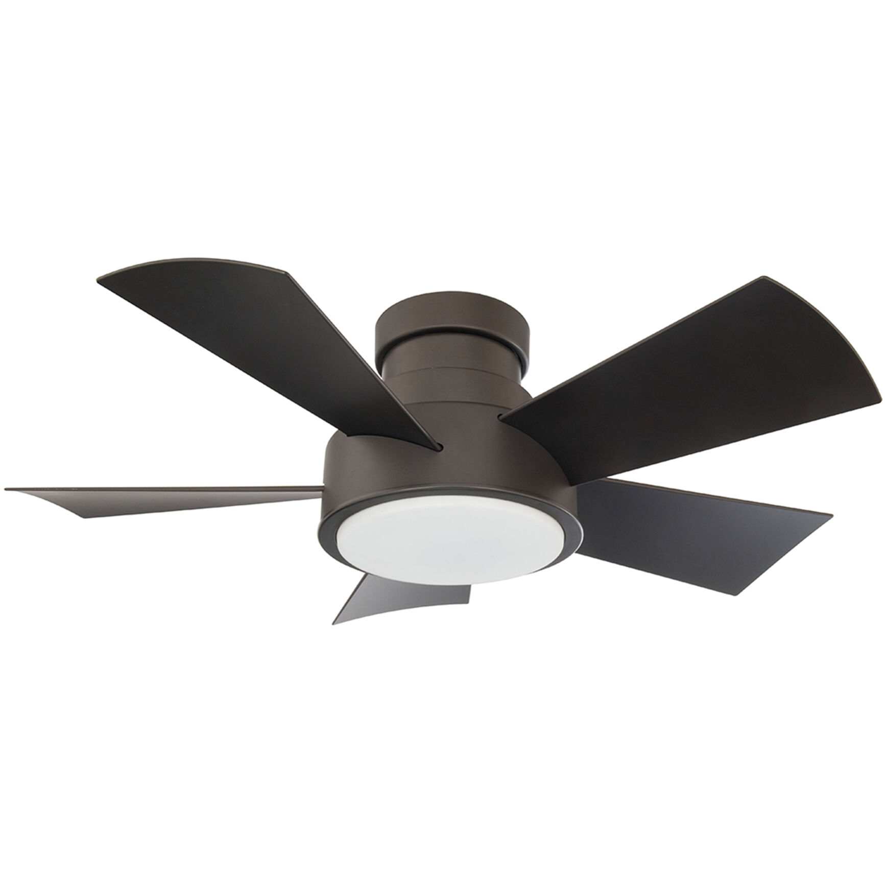 Vox 38 inch Bronze Flush Mount Ceiling Fan in 3000K, Flush Mounted, Smart Ceiling Fan