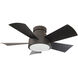 Vox 38 inch Bronze Flush Mount Ceiling Fan in 3000K, Flush Mounted, Smart Ceiling Fan