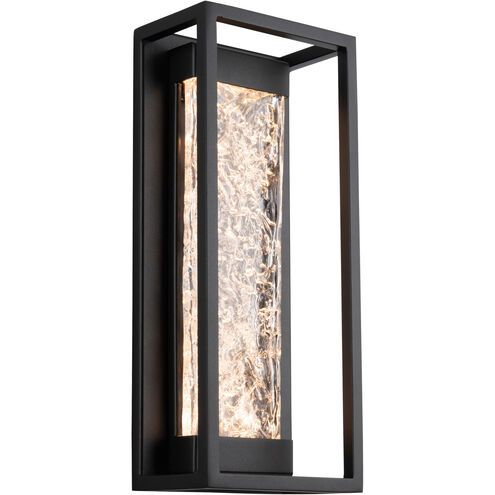 Elyse LED 16.5 inch Black Outdoor Wall Light in 17in.