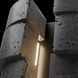 Formation LED 16 inch Basalt Stone and Black Outdoor Wall Light