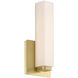 Vogue LED 3 inch Brushed Brass ADA Wall Sconce Wall Light in 2700K