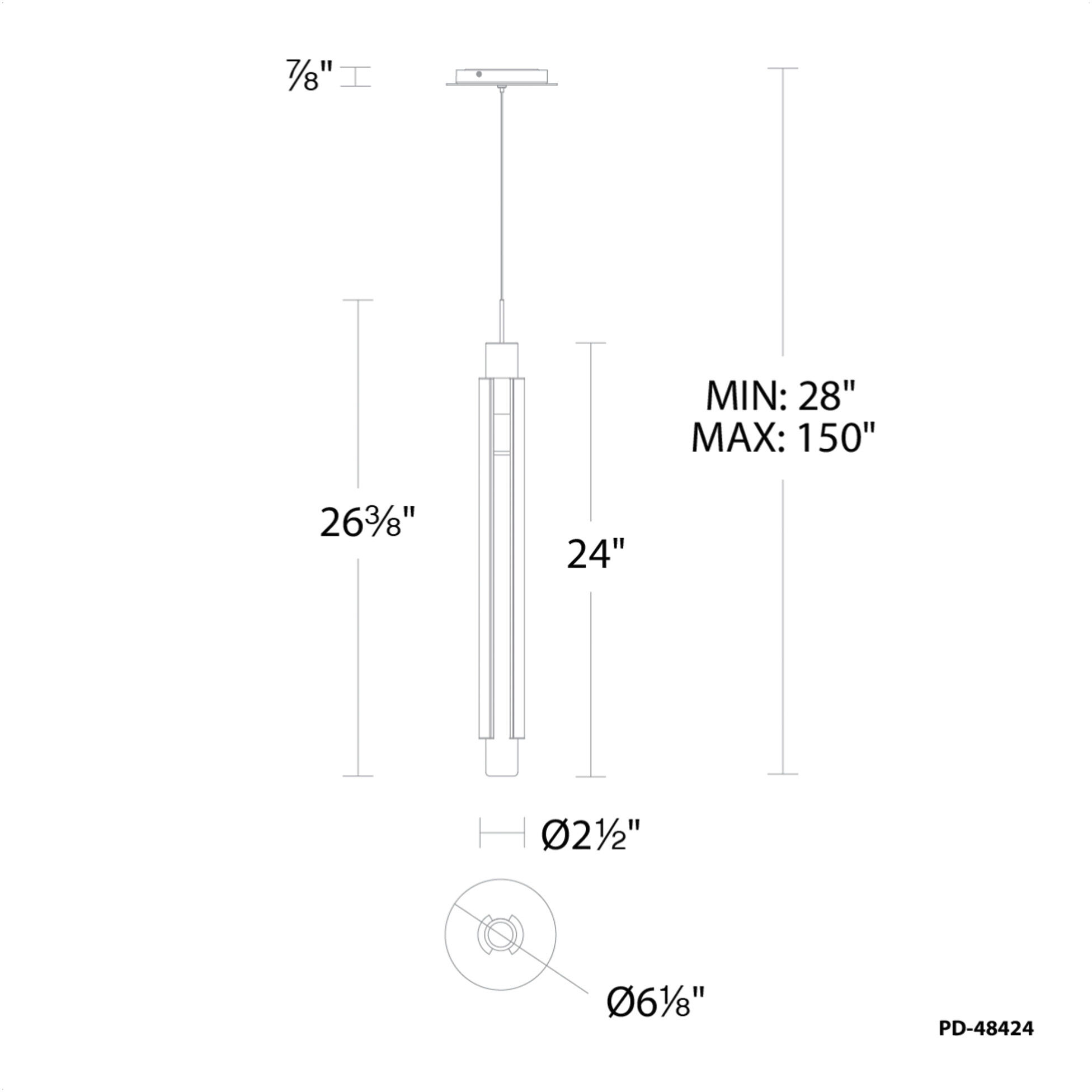 Modern Forms PD-48424-BK Saber 1 Light 3 inch Black Mini Modern Forms PD-48424-BK Saber 1 Light 3 inch Black Mini