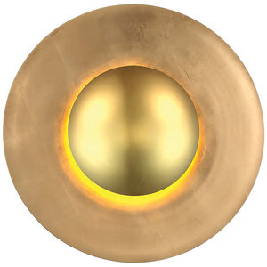Blaze LED 4 inch Gold Leaf Wall Sconce Wall Light in 24in.
