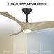 Zephyr 72 inch Bronze White Oak with White Oak Blades Ceiling Fan