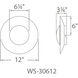 Blaze Wall Sconce Wall Light in 12in., Silver Leaf