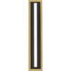Lyrikal LED 2.8 inch Black with Aged Brass ADA Wall Sconce Wall Light in 4000K