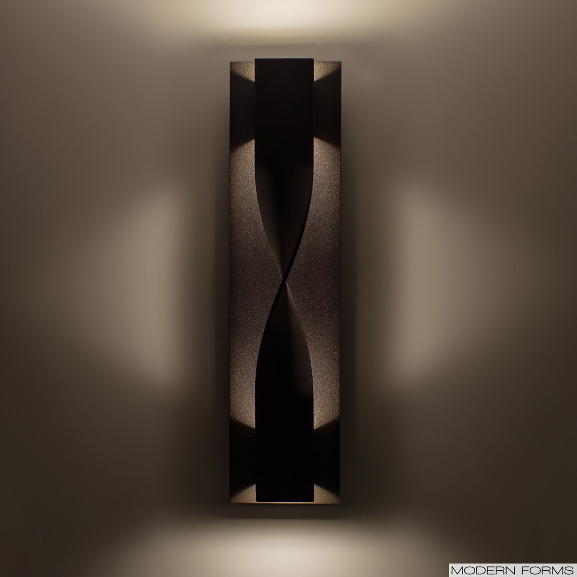 Twist LED 20 inch Bronze Outdoor Wall Light