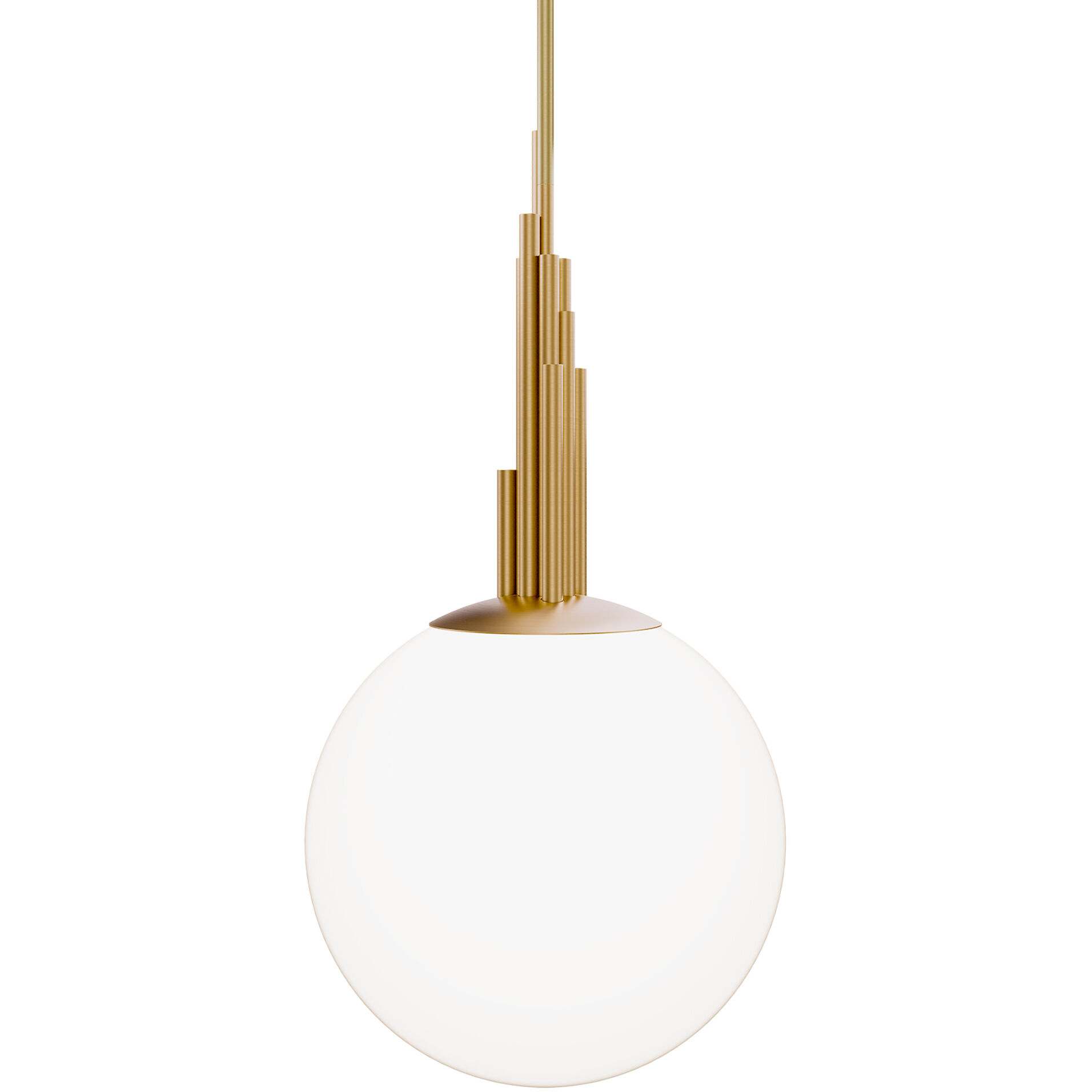 Sybil LED 13.75 inch Aged Brass Indoor Hanging Lighting Ceiling Light in 3500K