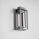 Dorne LED 14 inch Black and Aged Brass Outdoor Wall Light in 14in.