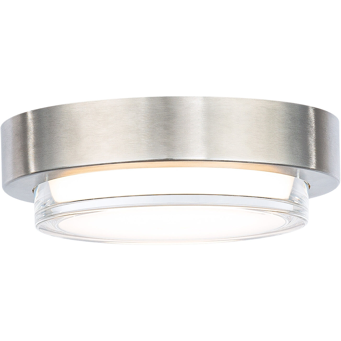 Stainless steel flush mount ceiling light top