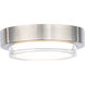 Kind LED 8 inch Stainless Steel Flush Mount Ceiling Light in 3000K