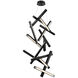 Chaos LED 28 inch Black Chandelier Ceiling Light in 15, 75in.