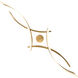 Arcs LED 8 inch Aged Brass Chandelier Ceiling Light