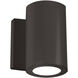 Vessel LED 6 inch Bronze Outdoor Wall Light in 1, 3000K