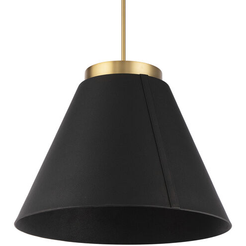 Bentley 1 Light 24.13 inch Black Aged Brass Pendant Ceiling Light