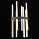 Harmonix LED 14 inch Black and Aged Brass Chandelier Ceiling Light in 14in.