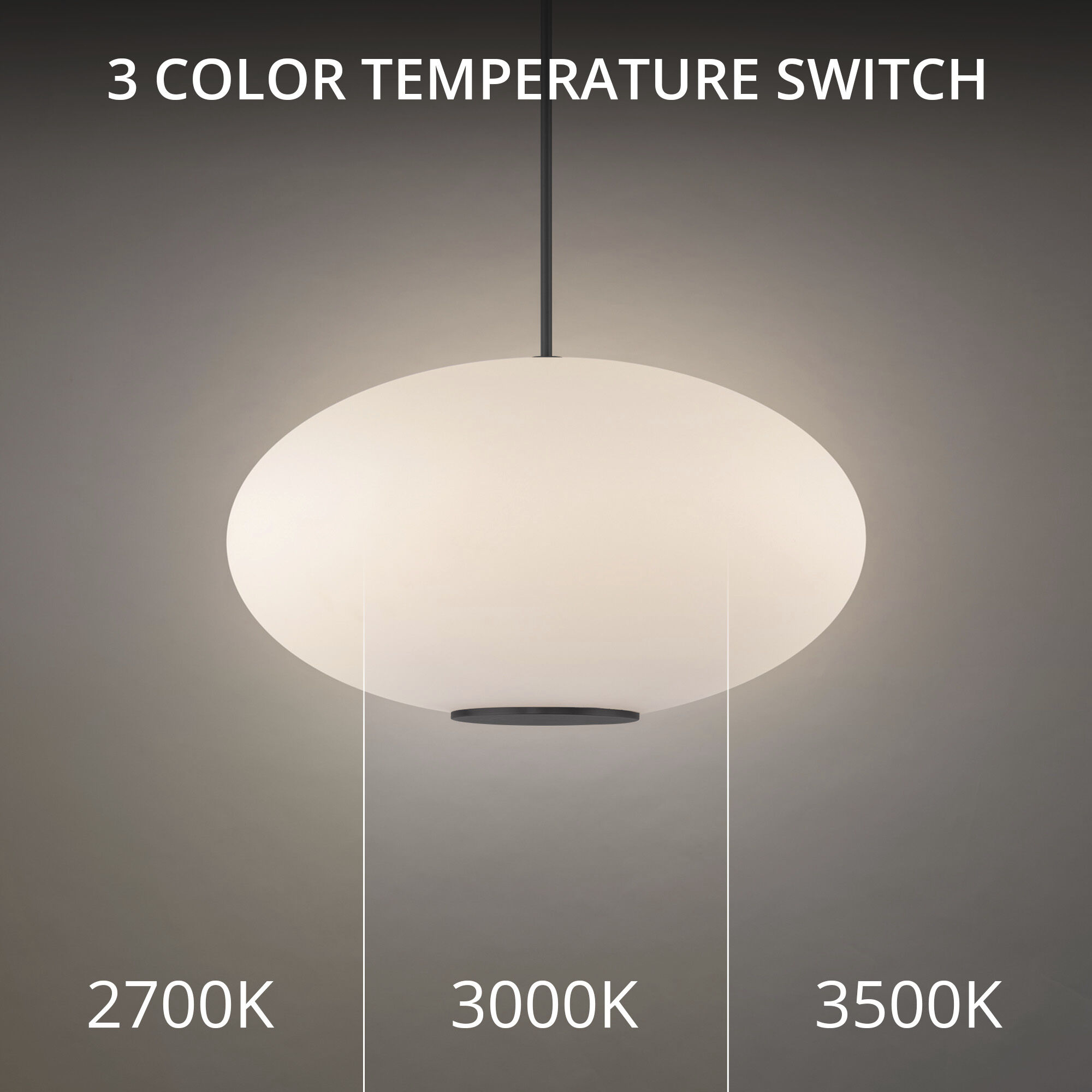 Illusion 1 Light 22.13 inch Black Pendant Ceiling Light in 2700K